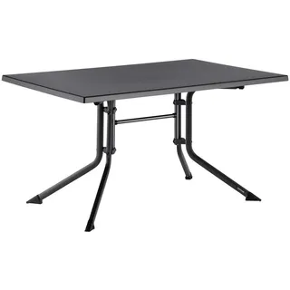 Kettler Gartenklapptisch , Anthrazit , Kunststoff, Metall , rechteckig , Rundrohr , 95x74x160 cm , UV-beständig, wetterbeständig, klappbar , Gartenmöbel, Gartentische, Klapptische