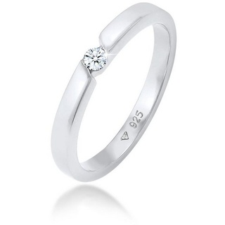 Elli DIAMONDS Verlobungsring Diamant (0.06 ct.) 925 Silber Ringe Damen