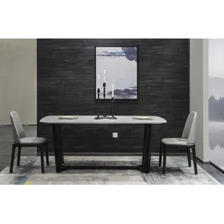 Marmor Ess Tisch Holz Tische Designer Möbel Wohn Zimmer Neu 3 Größen verfügbar! - Weiß