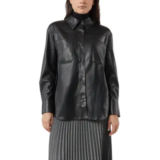 COMMA Overshirt aus Kunstleder