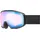 stylische verspiegelte Skibrille mit Anti-Fog-Beschichtung speziell für schmale Gesichtsformen geeignet für Damen und Herren black/blue-clear
