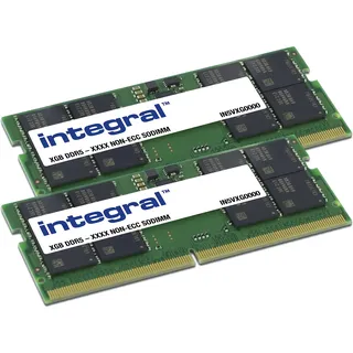 Integral 32GB Kit (2x16GB) DDR5 RAM 4800MHz SODIMM Laptop Notebook MacBook Arbeitsspeicher-Modul