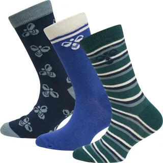 hummel hmlALFIE SOCK 3-PACK - DEEP TEAL - 24/27