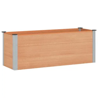 vidaXL Hochbeet Braun 150 x 50 x 54 cm WPC und Aluminium - Braun