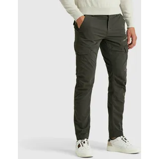 Cargohose PME LEGEND "Nordrop Stretch Twill", Herren, Gr. 40, Länge 34, grau (asphalt), Twill, Obermaterial: 97% Baumwolle, 3% Elasthan, unifarben, regular fit knöchellang, Hosen Cargohose, mit Logo Stickerei