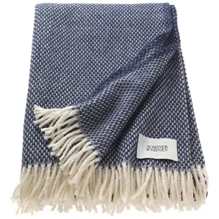 Schöner Wohnen Kollektion Wohndecke • blau ¦ Baumwollmischgewebe • Maße (cm): B: 140 H: 1