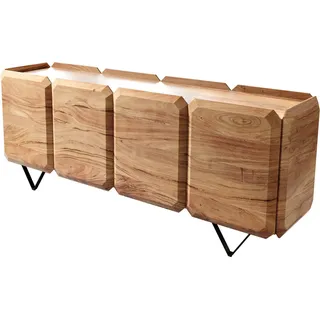 DeLife Sideboard 175 x 0 x 0 cm Akazie Natur / Schwarz