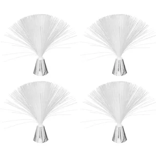 SOLUSTRE 4-Teilige Led Glasfaserlampe Mit Farbwechsel Und Sterneneffekt Dekorative Tischlampe Für Wohnzimmer Schlafzimmer Und Partybeleuchtung Ohne Batterie