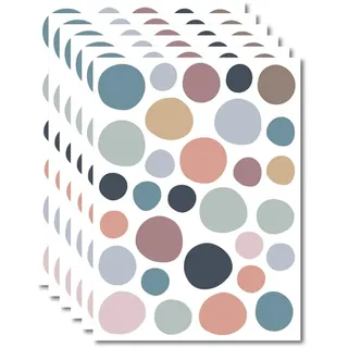 OUDQFCJ 180 Stück Kreise Set Wandtattoo für Babyzimmer Aufkleber Sticker Kreis Wandaufkleber Kinderzimmer Punkte Dots Klebepunkte in verschiedenen Farben