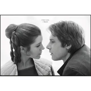 Komar Star Wars Classic Leia Han Love - Größe: 70 x 50 cm, Wandbild, Poster, Kunstdruck (ohne Rahmen)
