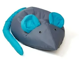 GO GIFT Sitzsack, Blau, Grau, Oxford-Maus