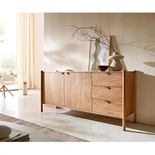 Sideboard Caius 175 cm Akazie Aura 2 Türen 3 Schubladen