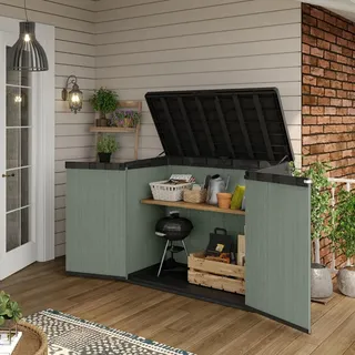 KETER Gartenwerkzeugbox 140 x 80 x 120 cm Grün