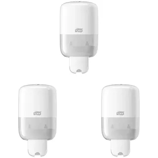 Tork Seifenspender Wandmontage für Seife und Hautpflegeprodukte Weiß S2, Easy to use-Zertifiziert, Elevation Design, 561000 (Packung mit 3)