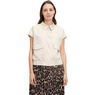 Betty & Co Betty&Co Shirtweste »Sommerweste mit Kragen«, grau,