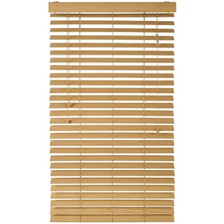 None Jalousie , Naturfarben , Holz , Bambus , Holz , 120x240 cm , Länge universell einstellbar , Heimtextilien, Vorhänge, Rollos, Jalousien