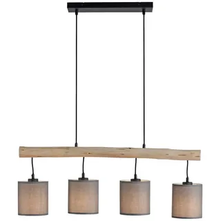 just light. GREEN TRIB 4-flg. 14 cm grau Holz