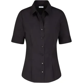 Seidensticker Damen Bluse - Hemdbluse - Kelchkragenbluse - Klassisch - Elegant - Bügelleicht - Slim Fit - Kurzarm - Uni - 100% Baumwolle