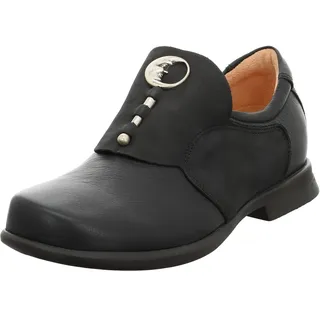 THINK! PENSA chromfrei gegerbte nachhaltige Halbschuhe, schwarz
