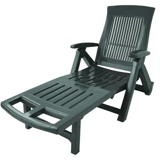 Klappbett mit Rollen, Made in Italy, 72 x 195 x 101 cm, Farbe grün