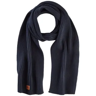 CAMEL ACTIVE Herren Schal aus einem Baumwoll-Kaschmir-Mix Nachtblau, menswear-OS