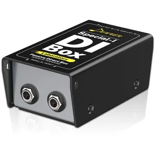 Donner Professional Hochleistungs-Passiv-DI-Box-Einheit Hum Eliminator 1/4-Zoll-Instrumenten-Direktbox zu Symmetrischem und Unsymmetrischem XLR (Special-I)