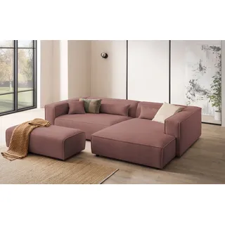 LeGer Home by Lena Gercke Ecksofa PIARA XXL Cord 3-Sitzer Beige