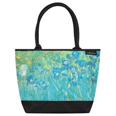 VON LILIENFELD Handtasche Vincent van Gogh Iris Kunst Blumen Motiv Shopper Maße L42 x H30 x T15 cm Strandtasche Henkeltasche Büro