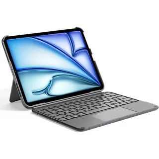 Inateck Hülle mit Tastatur, Ultraleichte Tastatur für iPad 10 Generation, iPad Air 6 11 Zoll 2024, iPad Air 5/4 10.9 Zoll, iPad Pro 11 4/3/2/1 Gen, Abnehmbar, mit Touchpad, QWERTZ, KB04122