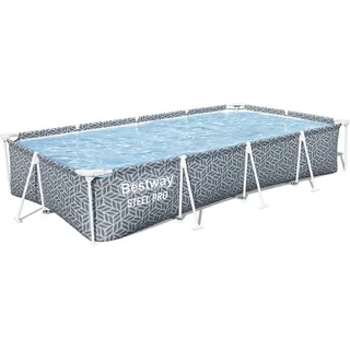 BESTWAY Steel Pro Frame Pool 366 x 201 x 66 cm grau/blau