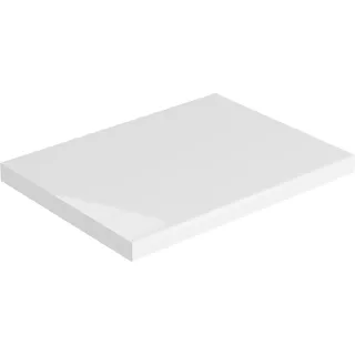 Möbelplatte Lavita White 605x400 | Widerstandfähigkeit gegen Feuchtigkeit | Hochwertige Möbelplatte für das Badezimmer | Material: Dekoratives und schützendes Laminat | Dicke 38 mm | Farbe: Weiß | - Weiß