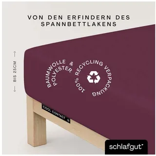 schlafgut Spannbettlaken Microfaser 140-160 x 200 cm lila