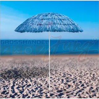 Hawaii Strohschirm blau 160 / UV30 - Blau