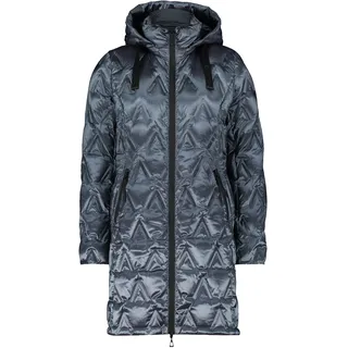 Daunenmantel GIL BRET "Daunenmantel mit Kapuze", Damen, Gr. 42, blau, Obermaterial: 55% Polyester PES. 45% Polyamid PA., Mäntel Daunenmantel