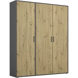 Rauch Wäscheschrank VOYAGER 140 x 194 x 53 cm Grau