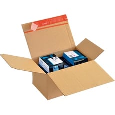 Bild Colompac, Versandkarton + Versandbox, Blitzbodenkarton mit Selbstklebeverschluss mit Aufreißfaden, schnelles Aufrichten durch Automatikbod (20 x)