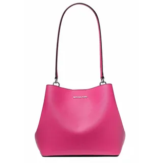 Michael Kors Damen Tasche Umhängetasche Pratt MD Bucket Messenger Pink Neu