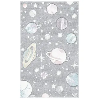 Safavieh Zeitgenössische Teppich für Wohnzimmer, Esszimmer, Schlafzimmer - Carousel Kids Collection, Kurzer Flor, Mehrfarbig, 60 x 90 cm