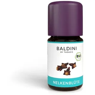 Baldini Bio Nelkenblütenöl 5ml - 100% Naturreines Ätherisches Öl - Lebensmittelqualität - Vegan - für Speisen, Getränke, Aroma Diffuser - aus Madagascar