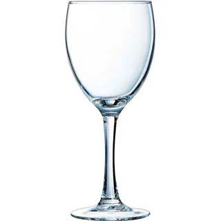 Arcoroc Princesa Weißweinglas 190ml, ohne Füllstrich, 6 Gläser - Transparent