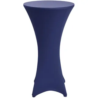 Stehtischhusse Stella Ø 70 cm Blau , Textil , 70x120 cm , Heimtextilien, Bezüge