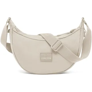 Johnny Urban Crossbody Bag Damen & Herren Beige - Ally Small - Moon Bag Design - Kleine Umhängetasche im Halbmond Stil - Halbrunde Tasche mit verstellbarem Gurt - Wasserabweisend
