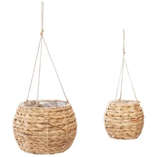 Atmosphera Createur d ́interieur Blumentopf Seegras 2er-Set , Naturmaterialen , 20 cm , Dekoration, Blumen & Blumentöpfe, Übertöpfe
