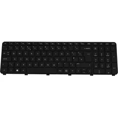 HP KBD ISK PT BLK W8 (UK), Notebook Ersatzteile, Schwarz