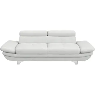 Cotta Big-Sofa Kunstleder 3-Sitzer Weiß
