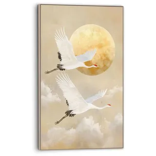 Reinders! Reinders "Vögel im Mondlicht", braun - MDF - Tiere - 70x118 cm, farbe bild(er): braun),