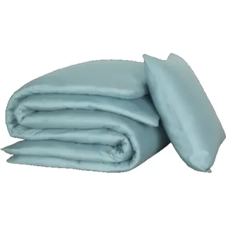 bettbezug Olivia 200x200/220 cm Baumwolle hellblau - Hellblau