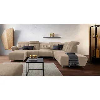 Home Affaire Wohnlandschaft Mikrofaser 2-Sitzer Beige