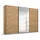 Schwebetürenschrank OTELI 271 x 210 x 68 cm Beige/Braun