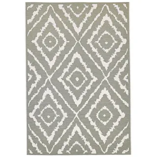 Tom Tailor »Garden Pattern«, rechteckig, 3 mm Höhe, Flachgewebe, modernes Rauten Design, In- und Outdoor geeignet TOM TAILOR HOME grün Kunststoff, Raute, 70x120 cm Teppiche & Böden, Teppiche, Moderne Teppiche